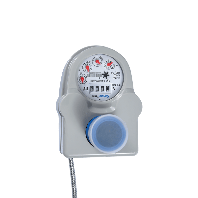 Vertical Dry Type Wired Remote Plastic Body Water Meter with Valve