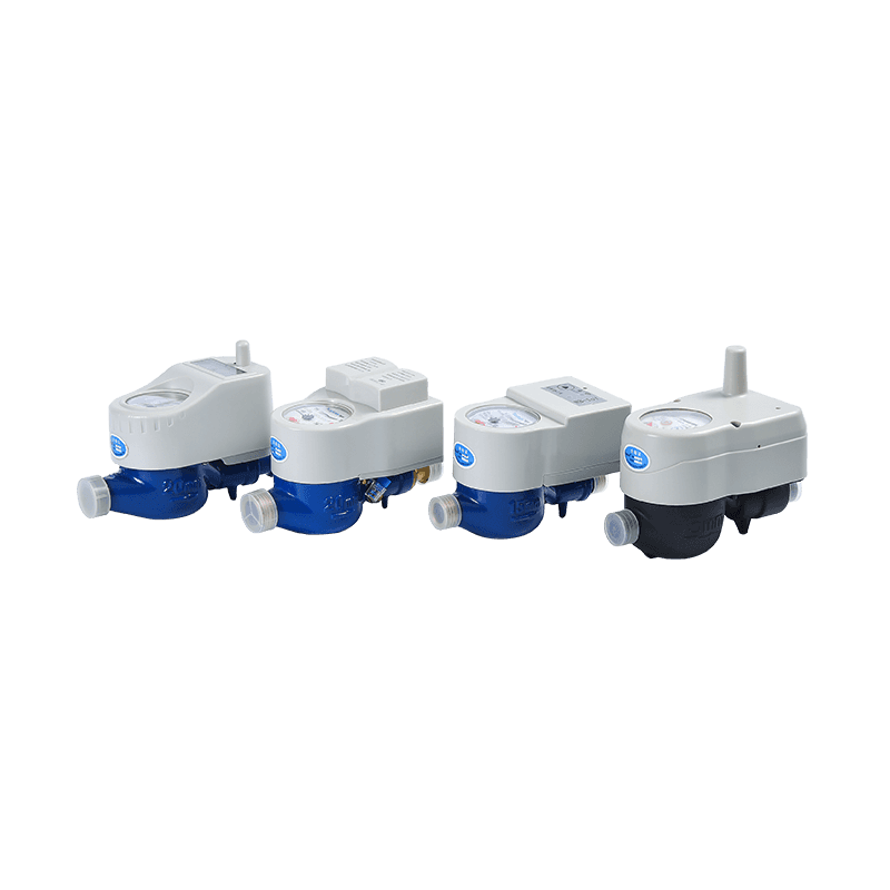 Plastic Dn15 Wireless Remote Water Meter With Ball Valve