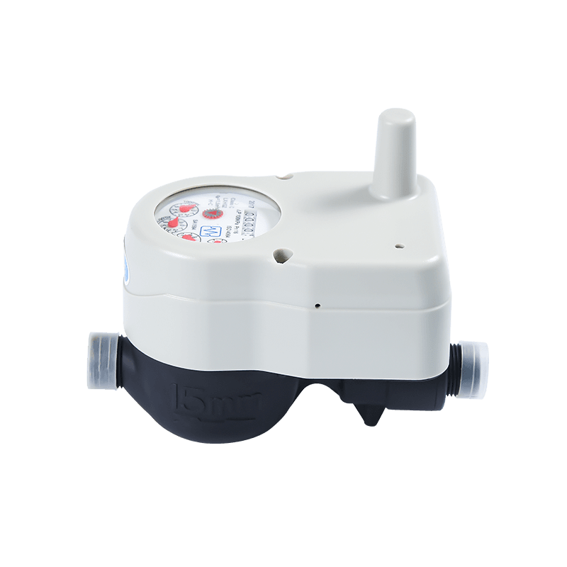 Plastic Dn15 Wireless Remote Water Meter With Ball Valve