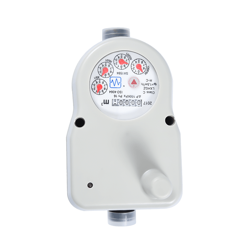 Plastic Dn15 Wireless Remote Water Meter With Ball Valve