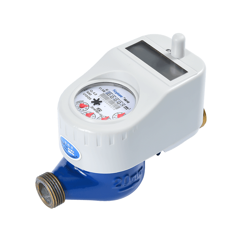 Horizontal Dn20 Wireless Remote Water Meter With Ball Valve