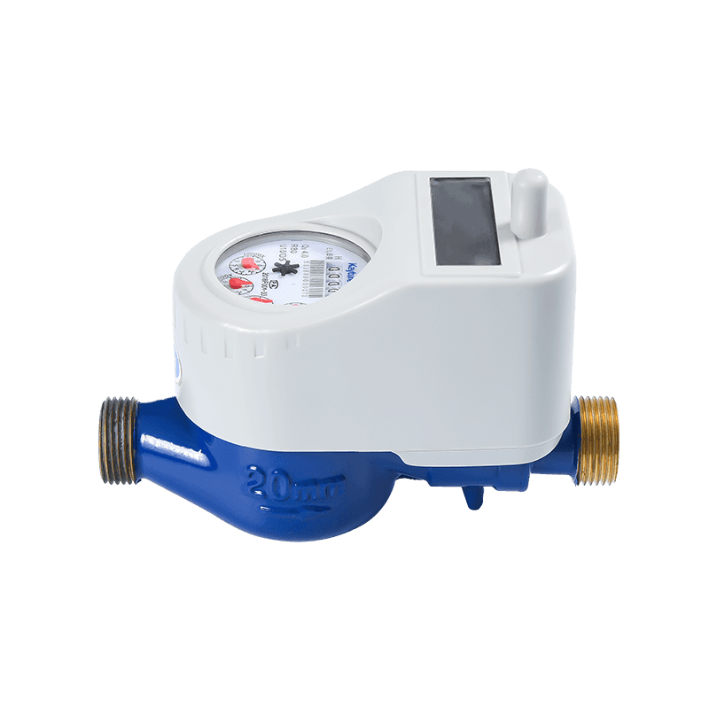 Horizontal Dn20 Wireless Remote Water Meter With Ball Valve