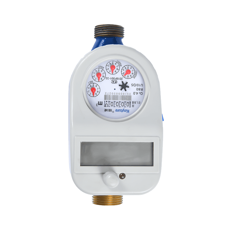 Horizontal Dn20 Wireless Remote Water Meter With Ball Valve