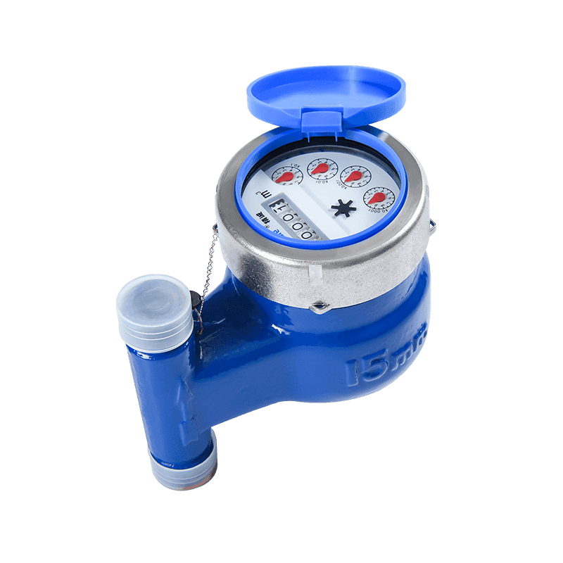 Vertical Wet Type Vane Wheel Mechanical Cold Water Meter With Stainless Sleeve