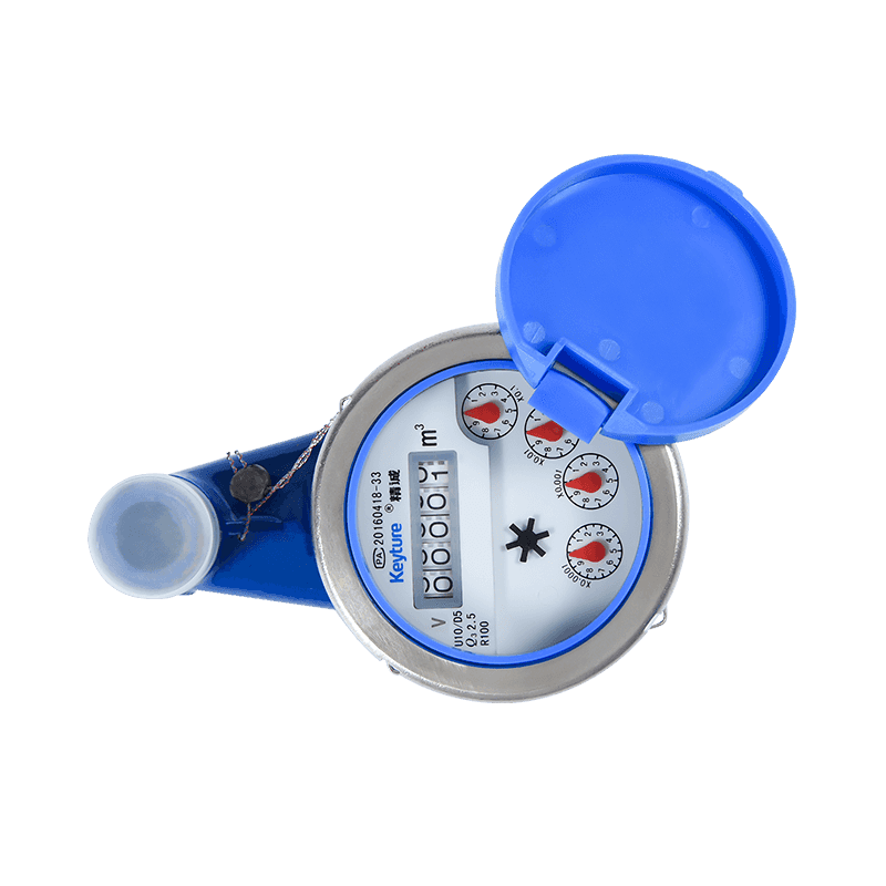 Vertical Wet Type Vane Wheel Mechanical Cold Water Meter With Stainless Sleeve