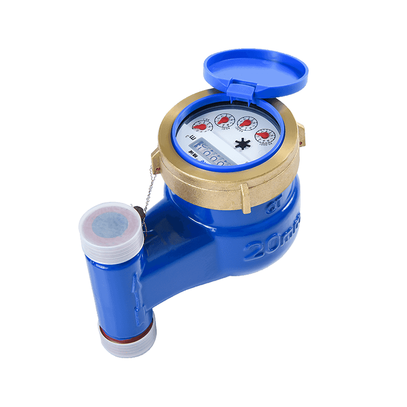 Vertical Wet Type Vane Wheel Mechanical Cold Water Meter With Stainless Sleeve