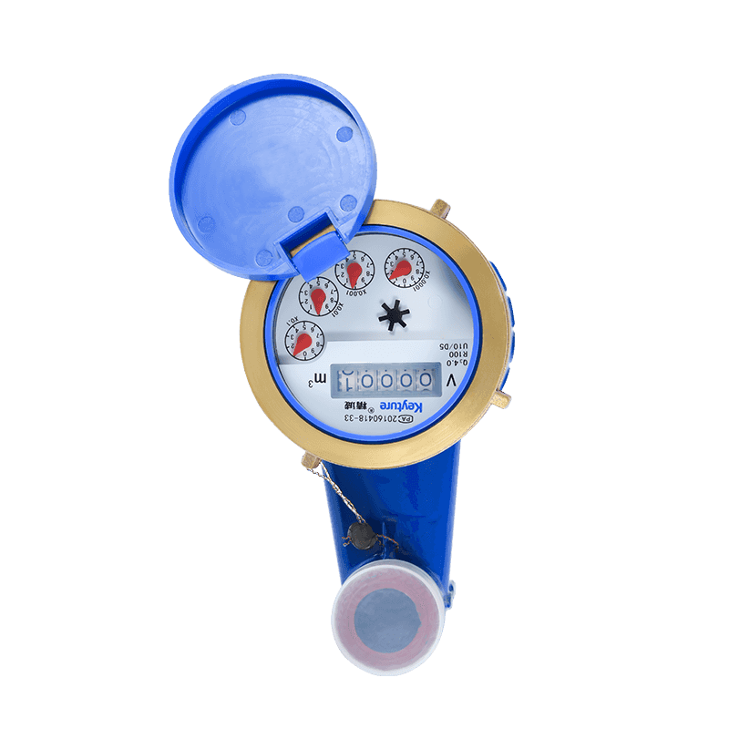 Vertical Wet Type Vane Wheel Mechanical Cold Water Meter With Stainless Sleeve