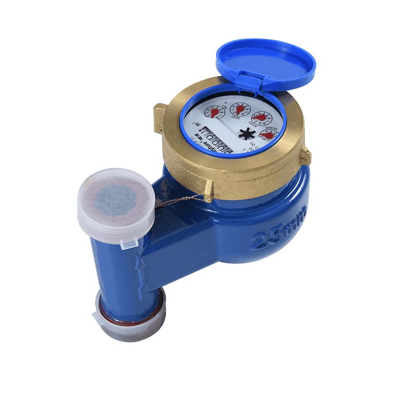 Vertical Wet Type Vane Wheel Mechanical Cold Water Meter With Stainless Sleeve