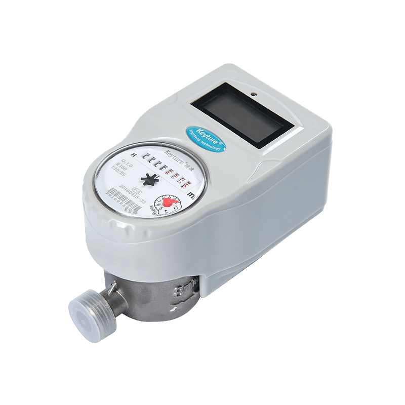 RF Card Stainless Steel Drinkable Cold Dry Type Water Meter with Ball Valve