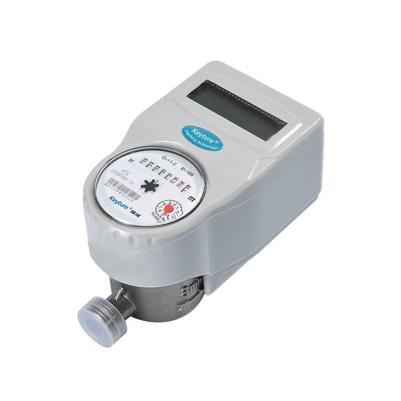 IC Card Stainless Steel Drinkable Cold Water Meter with Ball Valve