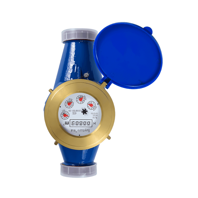 Full Brass Body Dry Type Glass Register Multi Jet Water Meter