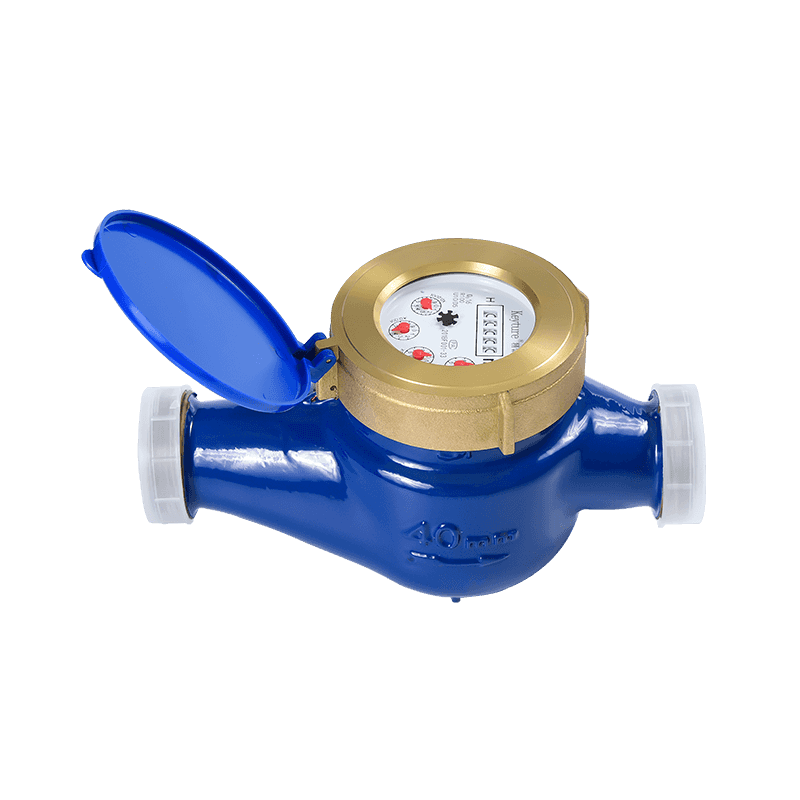 Full Brass Body Dry Type Glass Register Multi Jet Water Meter