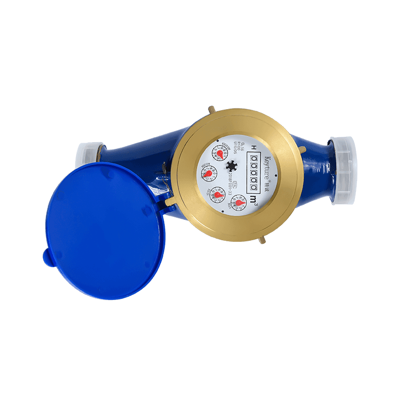 Full Brass Body Dry Type Glass Register Multi Jet Water Meter