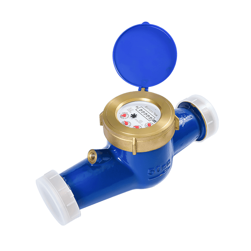 Full Brass Body Dry Type Glass Register Multi Jet Water Meter