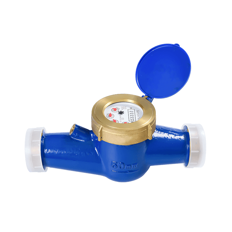 Full Brass Body Dry Type Glass Register Multi Jet Water Meter