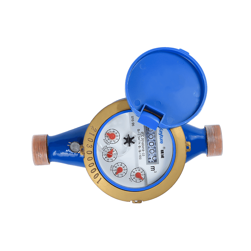 Wet Type Semi-Liquid Sealed Multi Jet Brass Body Water Meter