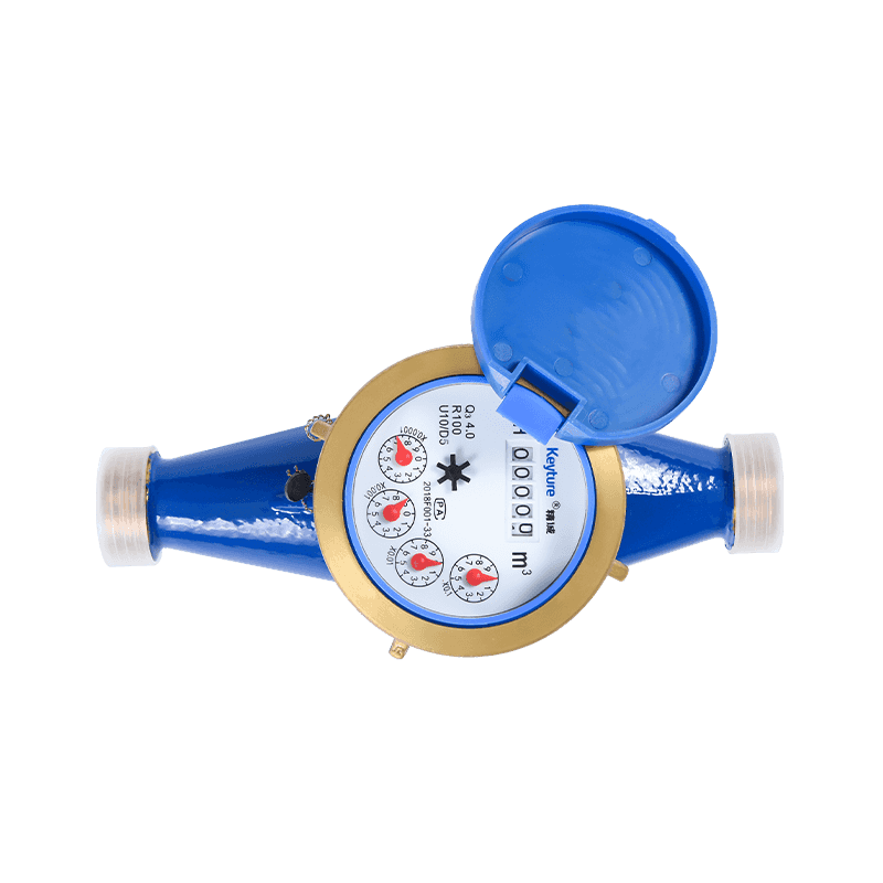 Full Brass Body Dry Type Glass Register Multi Jet Water Meter