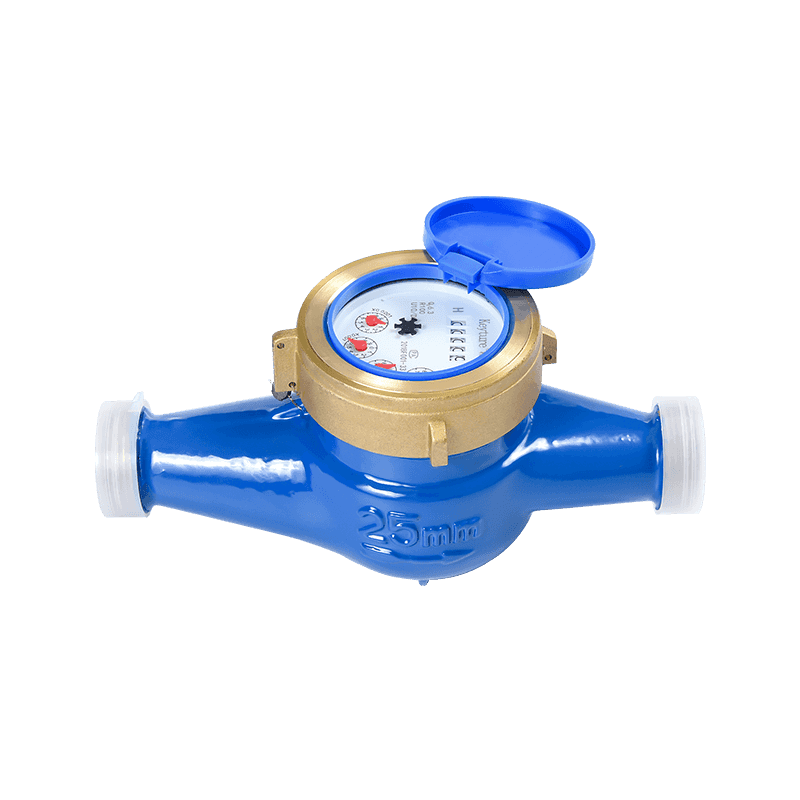 Full Brass Body Dry Type Glass Register Multi Jet Water Meter