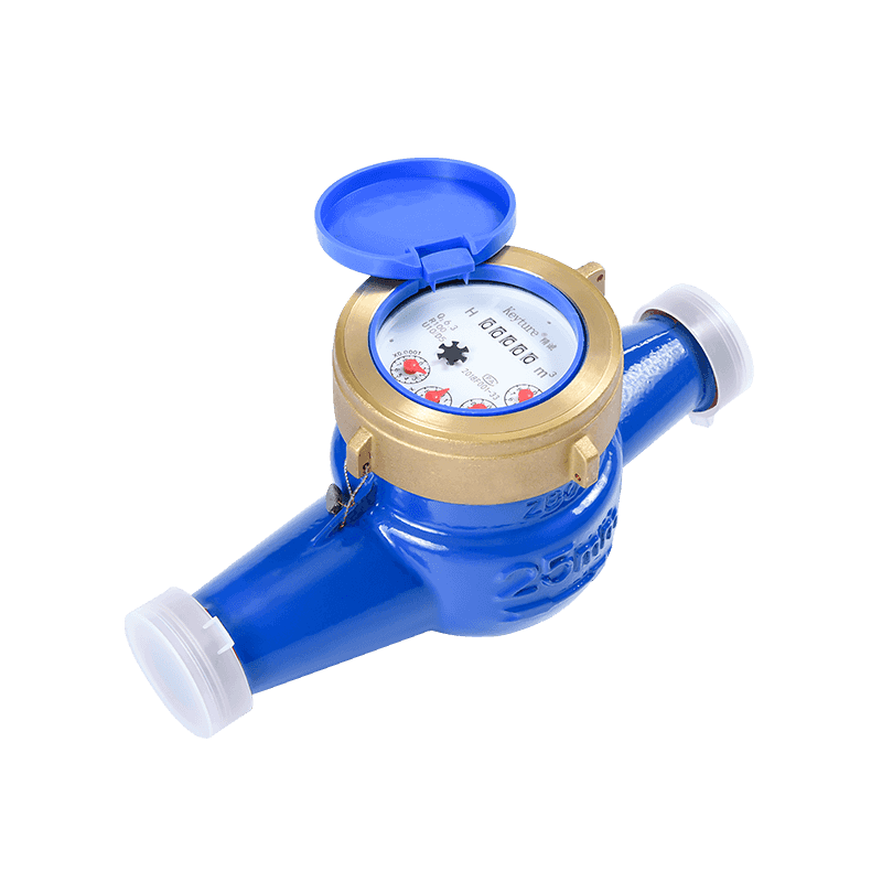 Full Brass Body Dry Type Glass Register Multi Jet Water Meter