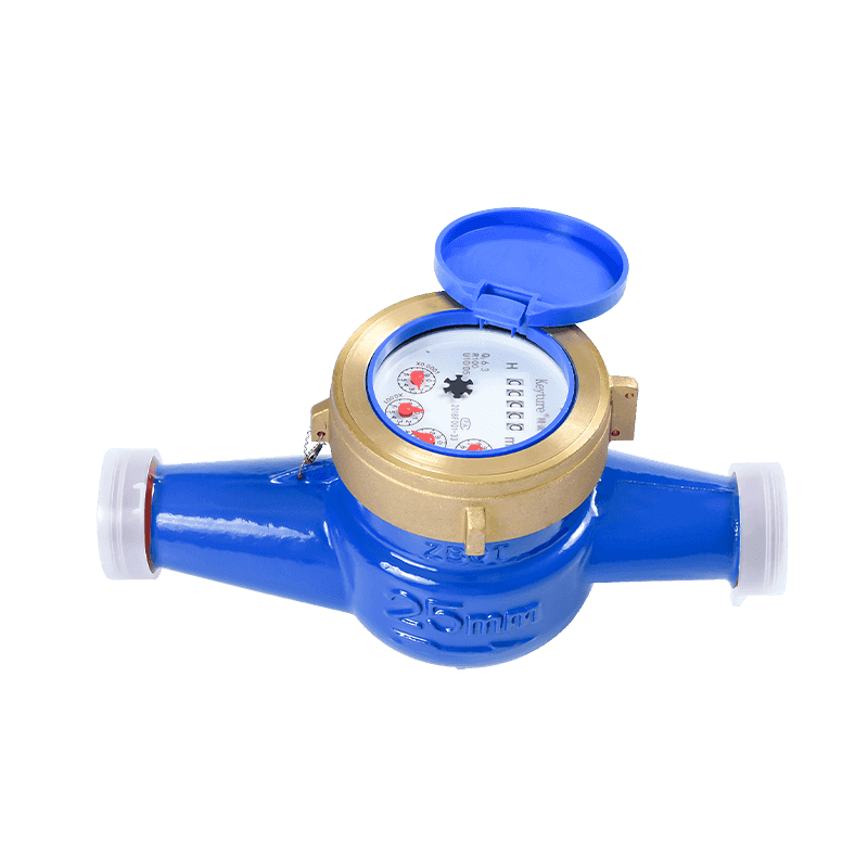 Full Brass Body Dry Type Glass Register Multi Jet Water Meter