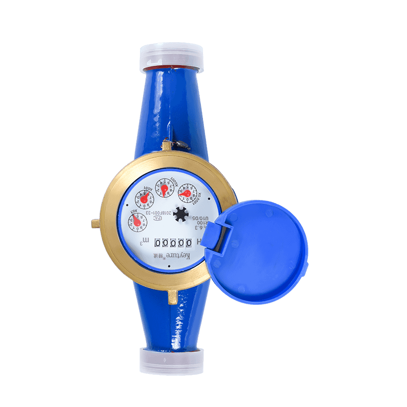 Full Brass Body Dry Type Glass Register Multi Jet Water Meter