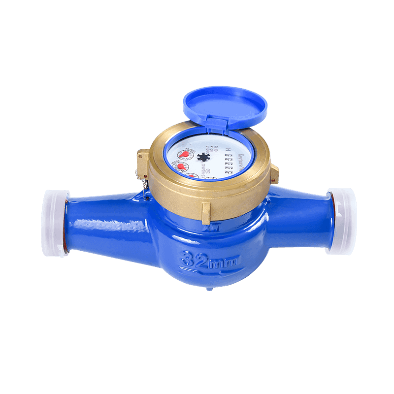 Full Brass Body Dry Type Glass Register Multi Jet Water Meter